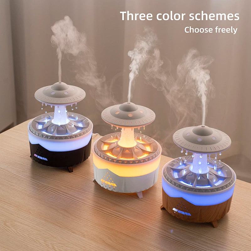 UFO Raindrop Humidifier Water Drop Air Humidifier USB Aromatherapy Essential Oils Aroma Air Diffuser Household Mist Maker