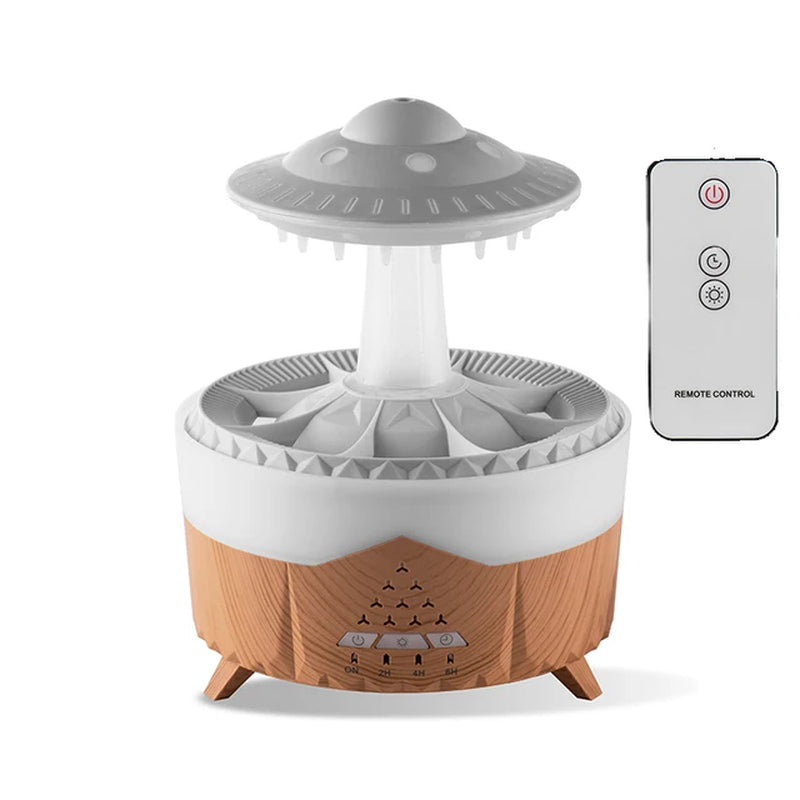 UFO Raindrop Humidifier Water Drop Air Humidifier USB Aromatherapy Essential Oils Aroma Air Diffuser Household Mist Maker